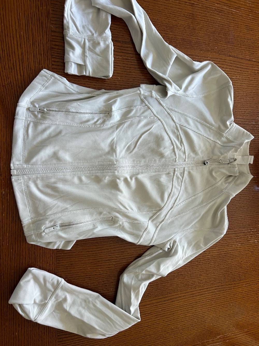 Lululemon White Fitted Jacket